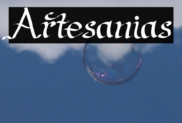 Artesanias Font examples