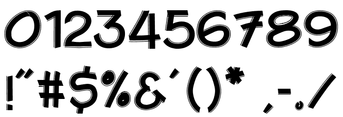 Artescratch-Regular Font OTHER CHARS