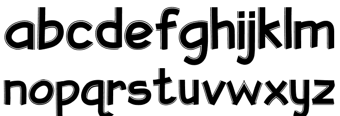 Artescratch-Regular Font LOWERCASE