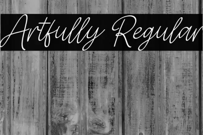 Artfully Regular خط examples