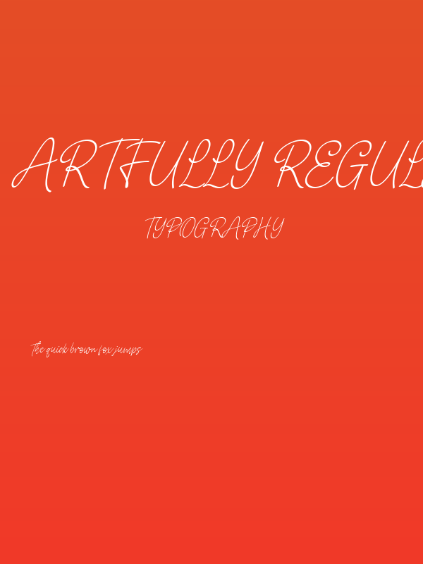 Artfully Regular Poster