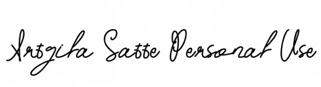 Artgila Satte Personal Use  免费字体下载