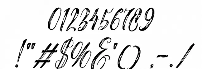 Arthands Font OTHER CHARS