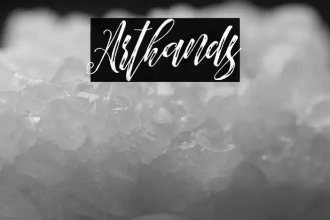 Arthands Font examples