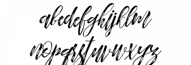 Arthands Font LOWERCASE