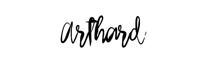 Arthard  免费字体下载