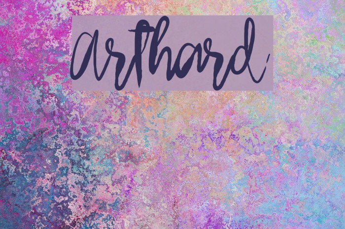 Arthard Font examples