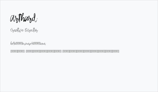 Arthard Business Card