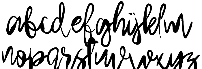 Arthard Font LOWERCASE