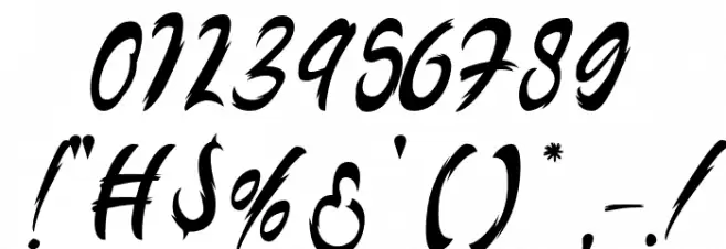 Arthas Regular Font OTHER CHARS