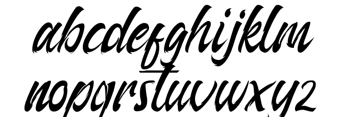 Arthas Regular Font LOWERCASE