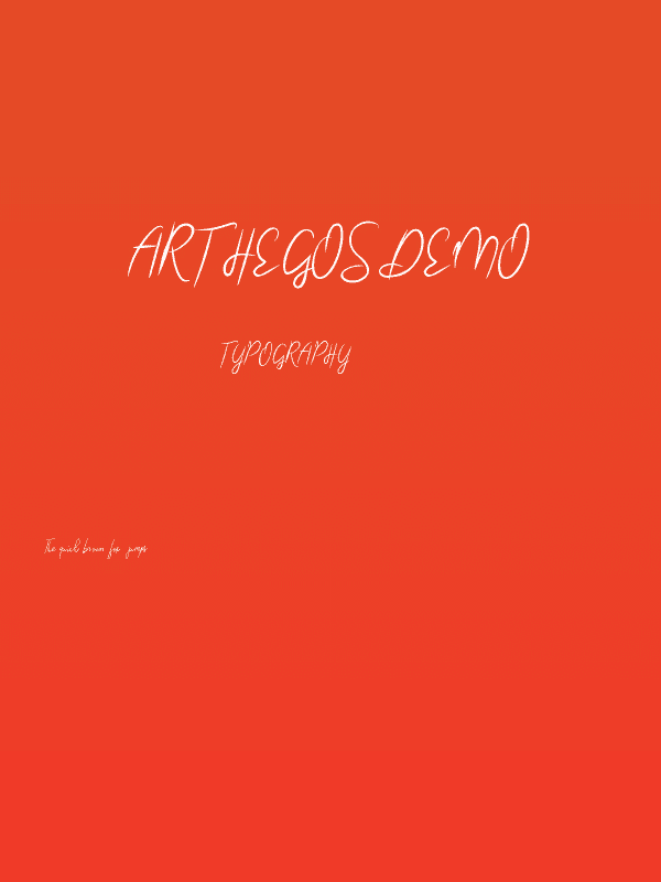 Arthegos Demo Poster