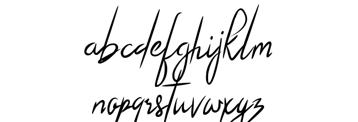 Arthegos Demo Font LOWERCASE