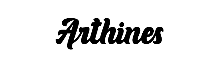 Arthines  Frei Schriftart Herunterladen