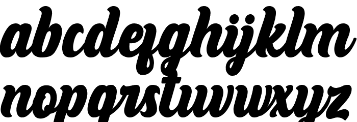 Arthines Font LOWERCASE