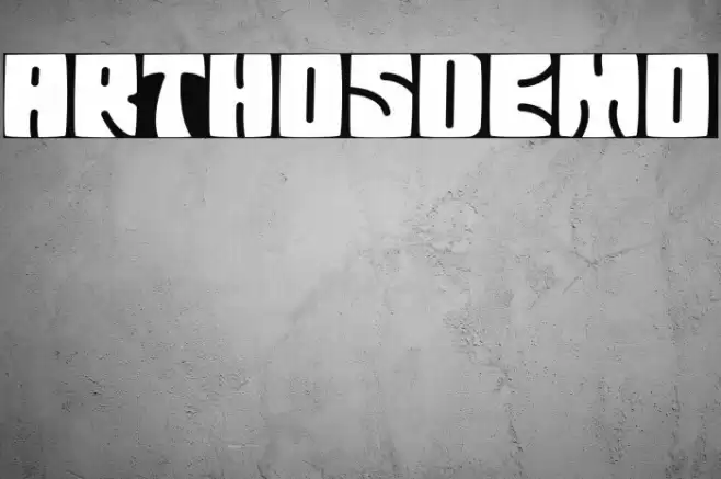 Arthosdemo Font examples