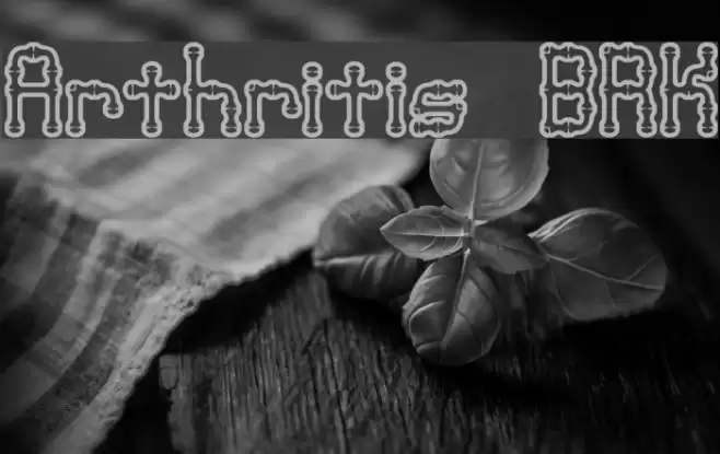 Arthritis BRK Font examples