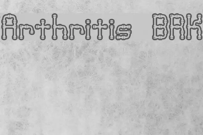 Arthritis BRK Font examples