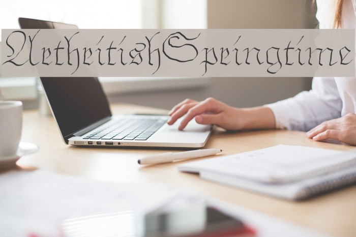 ArthritishSpringtime Font examples