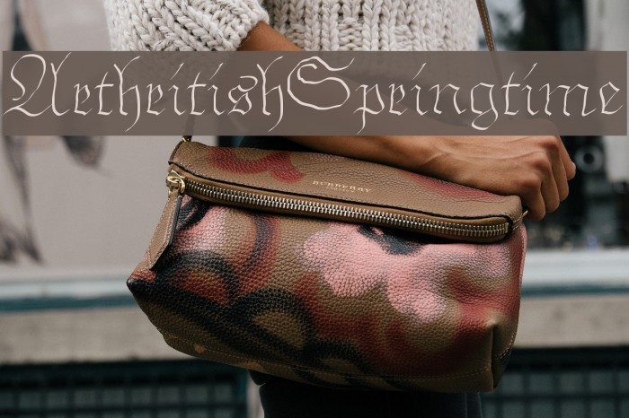 ArthritishSpringtime Font examples