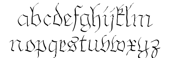 ArthritishSpringtime Font LOWERCASE