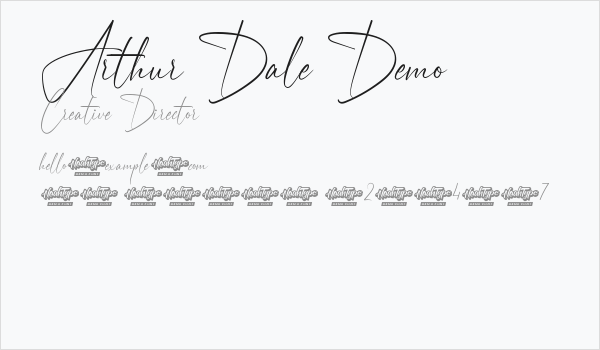 Arthur Dale Demo Business Card