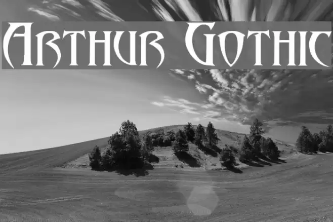 Arthur Gothic Font examples
