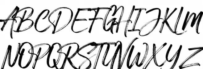 Arthur Hill  Schriftart Groß