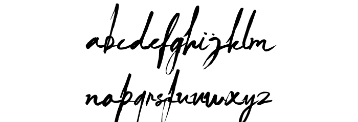 Arthur Keith Schriftart Kleinbuchstaben