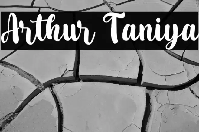Arthur Taniya Font examples