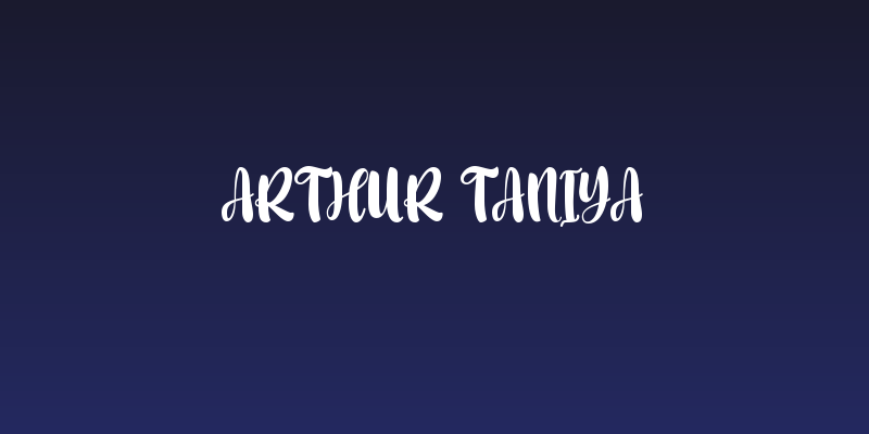 Arthur Taniya Social Header