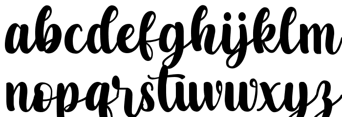 Arthur Taniya Font LOWERCASE