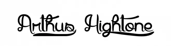 Arthus1 Hig6htone  नि: शुल्क फ़ॉन्ट्स डाउनलोड