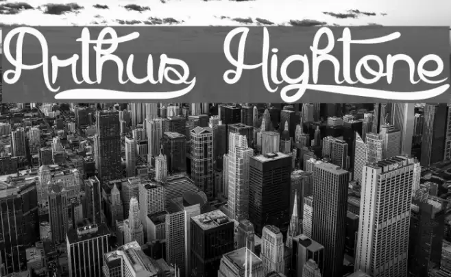Arthus1 Hig6htone Font examples