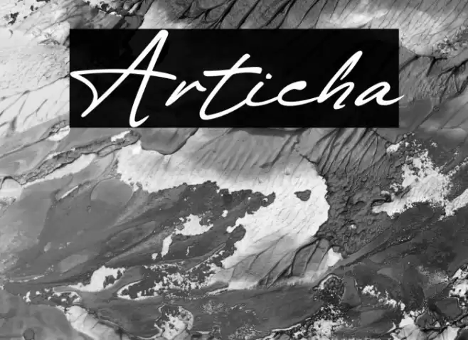 Articha Font examples