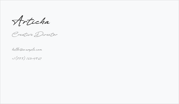Articha Business Card