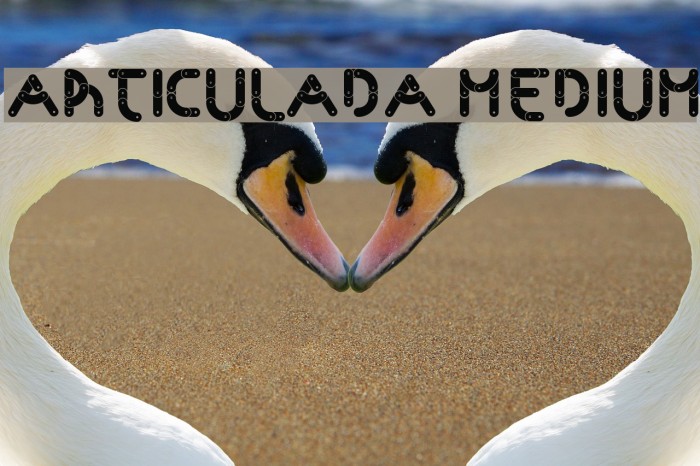 Articulada Medium Font examples