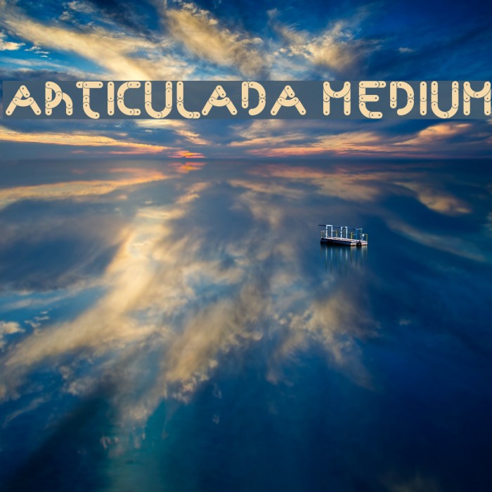 Articulada Medium Font examples