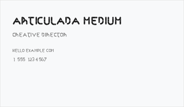 Articulada Medium Business Card