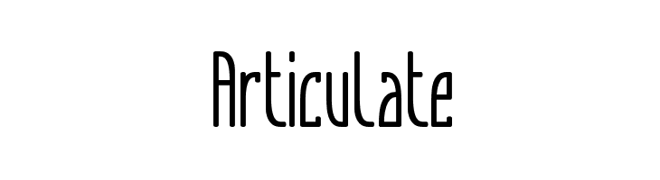Articulate Font