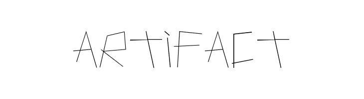 Artifact  フリーフォントのダウンロード