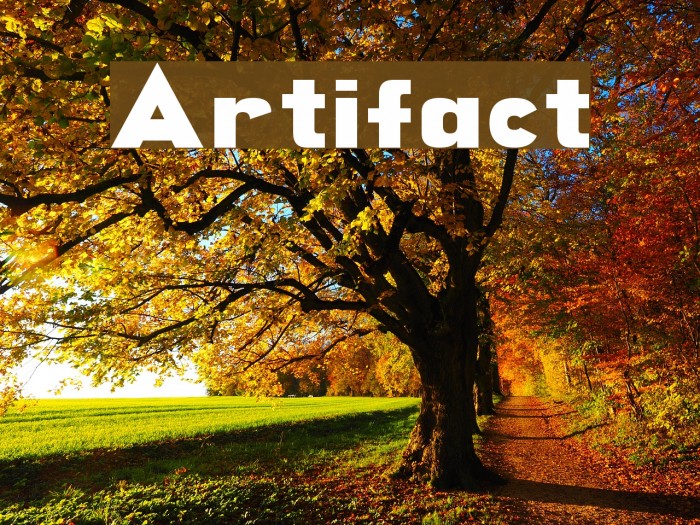 Artifact Font examples