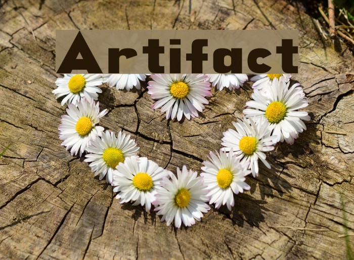 Artifact Font examples