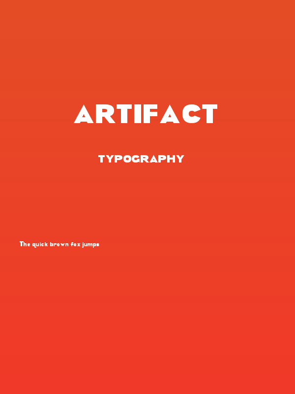 Artifact Poster