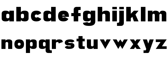 Artifact Font LOWERCASE