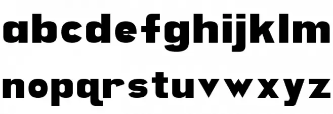 Artifact Font LOWERCASE