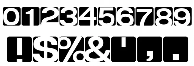 Artificial Box Font OTHER CHARS