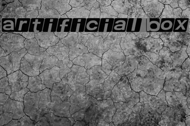 Artificial Box Font examples