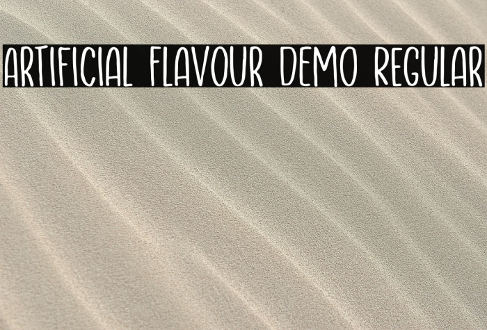 Artificial Flavour DEMO Regular Example 1