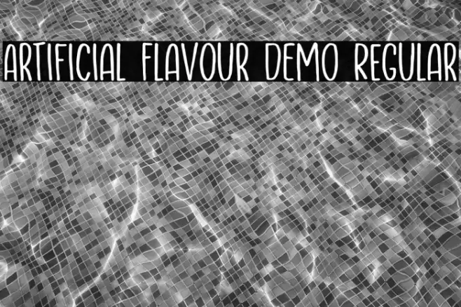 Artificial Flavour DEMO Regular Font examples